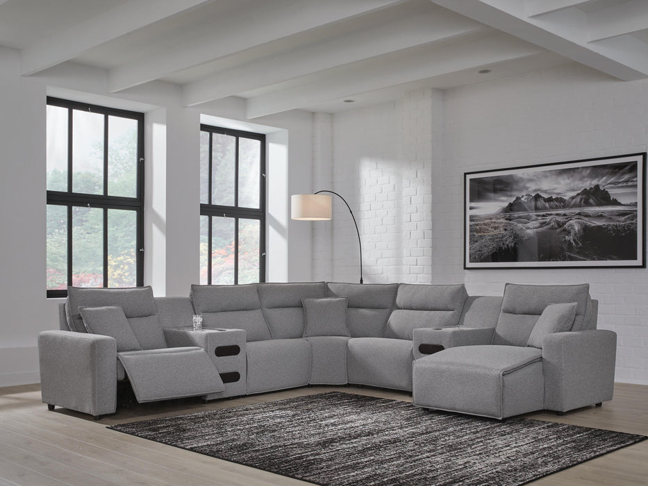 Modmax Power Reclining Sectional with Chaise - Venta Furnishings (San Antonio,TX)
