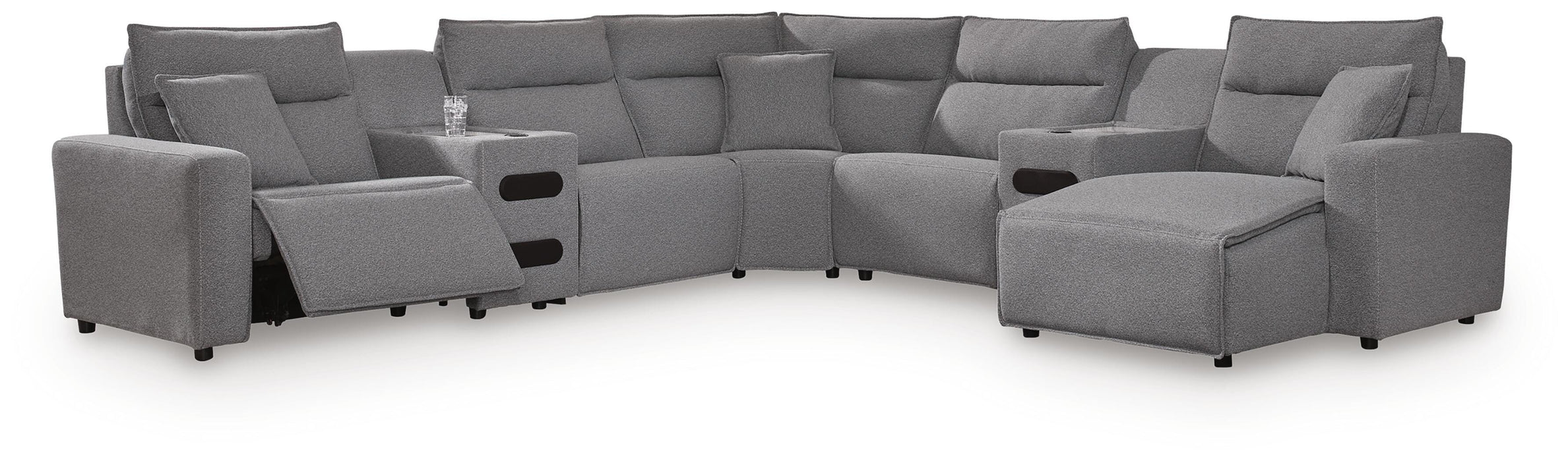 Modmax Power Reclining Sectional with Chaise - Venta Furnishings (San Antonio,TX)