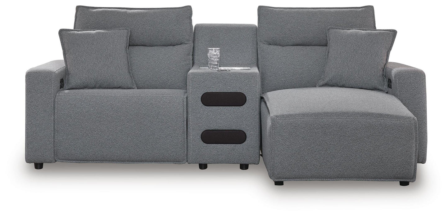 Modmax Power Reclining Sectional with Chaise - Venta Furnishings (San Antonio,TX)