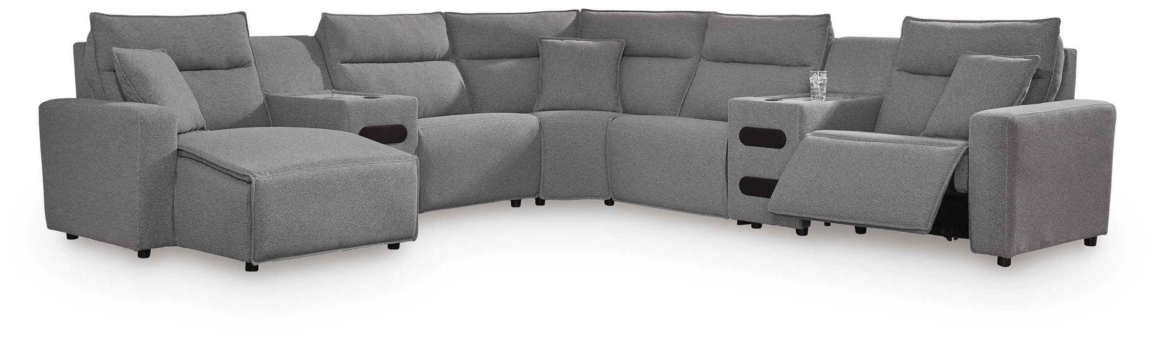 Modmax Power Reclining Sectional with Chaise - Venta Furnishings (San Antonio,TX)