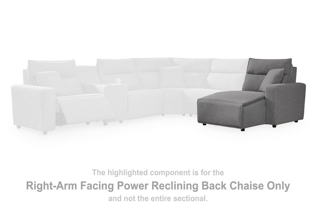 Modmax Power Reclining Sectional with Chaise - Venta Furnishings (San Antonio,TX)