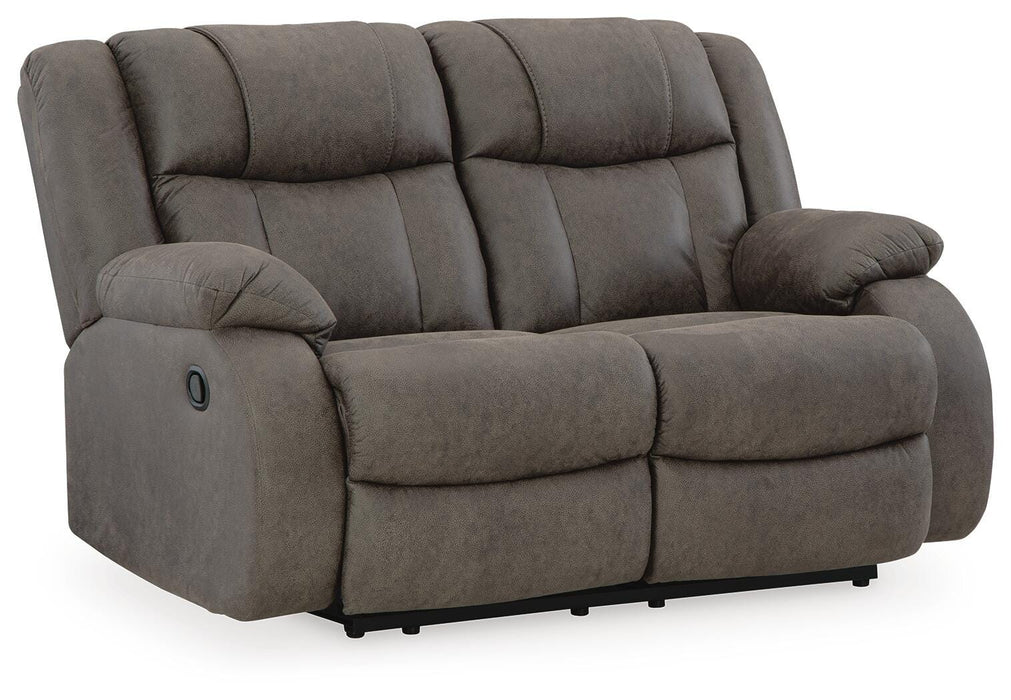 First Base Reclining Loveseat - Venta Furnishings (San Antonio,TX)