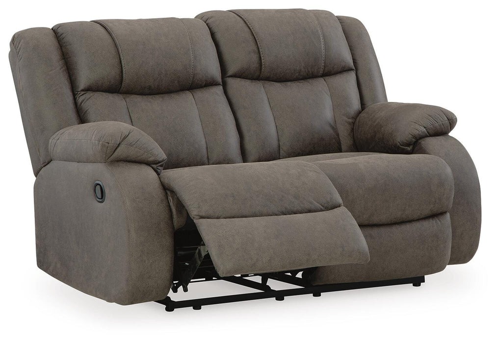 First Base Reclining Loveseat - Venta Furnishings (San Antonio,TX)