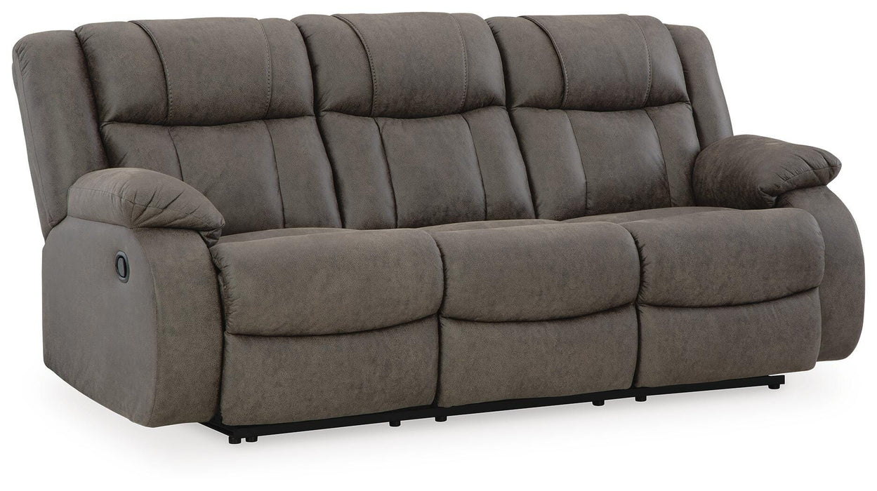 First Base Reclining Sofa - Venta Furnishings (San Antonio,TX)