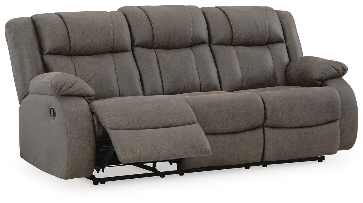 First Base Reclining Sofa - Venta Furnishings (San Antonio,TX)