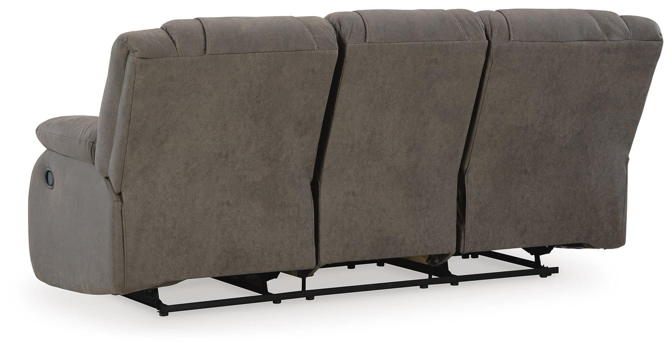 First Base Reclining Sofa - Venta Furnishings (San Antonio,TX)
