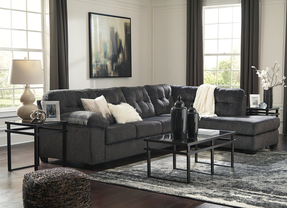 Accrington 2-Piece Sleeper Sectional with Chaise - Venta Furnishings (San Antonio,TX)