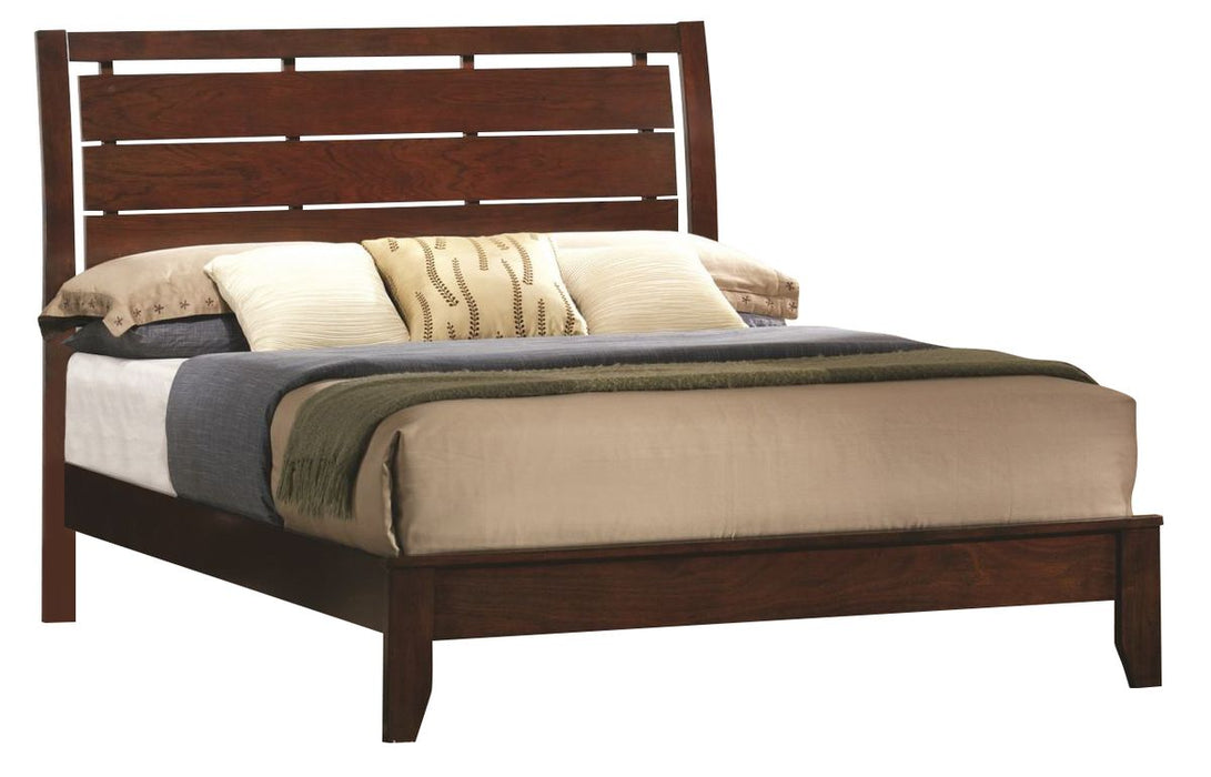 Crown Mark Furniture Evan Queen Bed in Warm Brown image