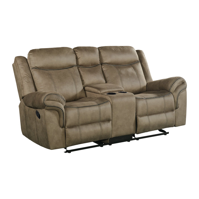 Sorrento 2PC Living Room Set in T101 Brown-Sofa & Loveseat