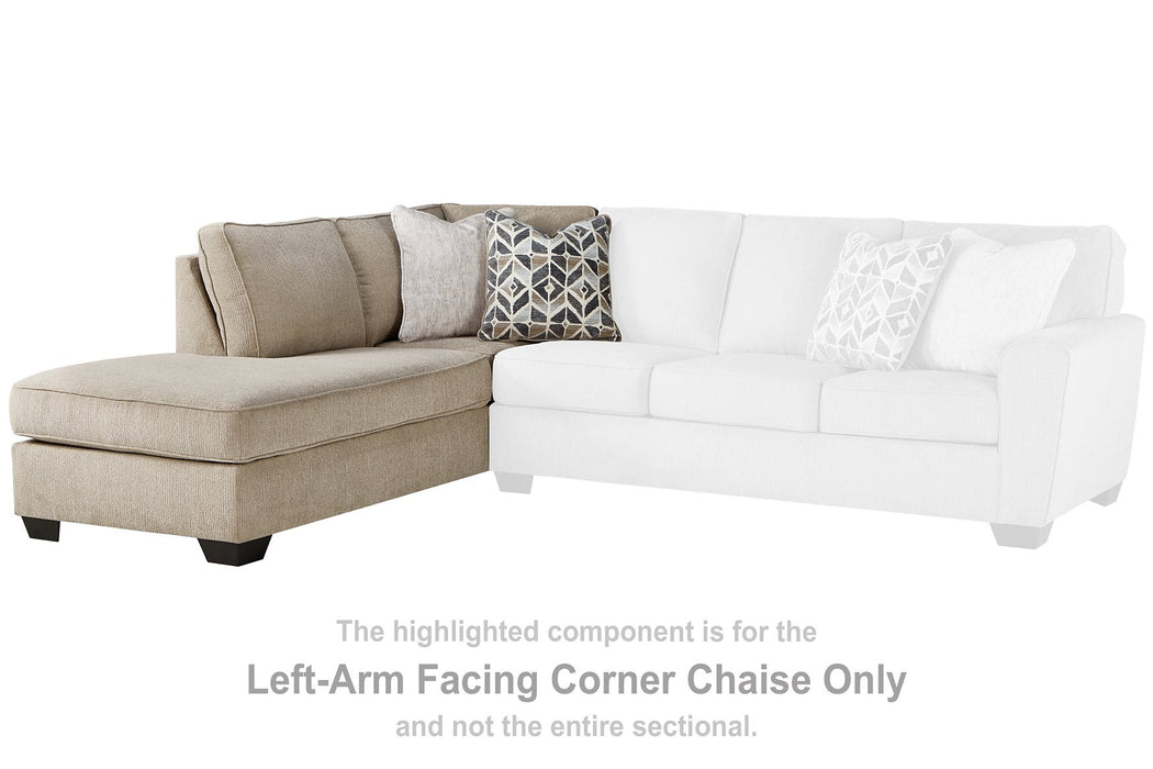 Decelle 2-Piece Sectional with Chaise - Venta Furnishings (San Antonio,TX)
