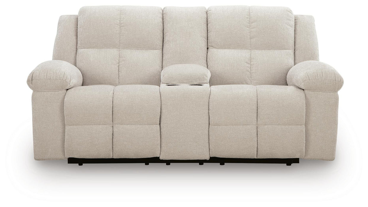 Orlen Reclining Loveseat with Console - Venta Furnishings (San Antonio,TX)