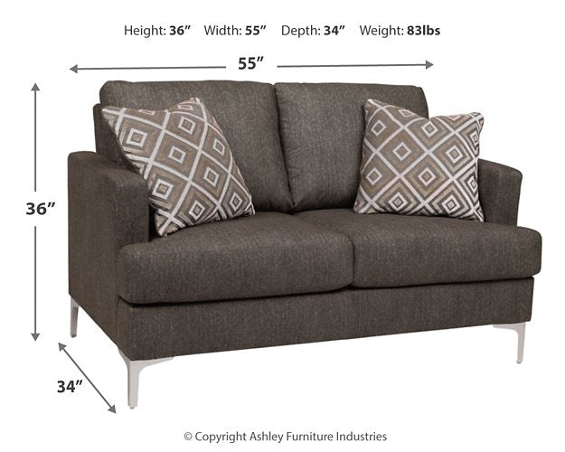 Arcola Sofa & Loveseat Living Room Set - Venta Furnishings (San Antonio,TX)