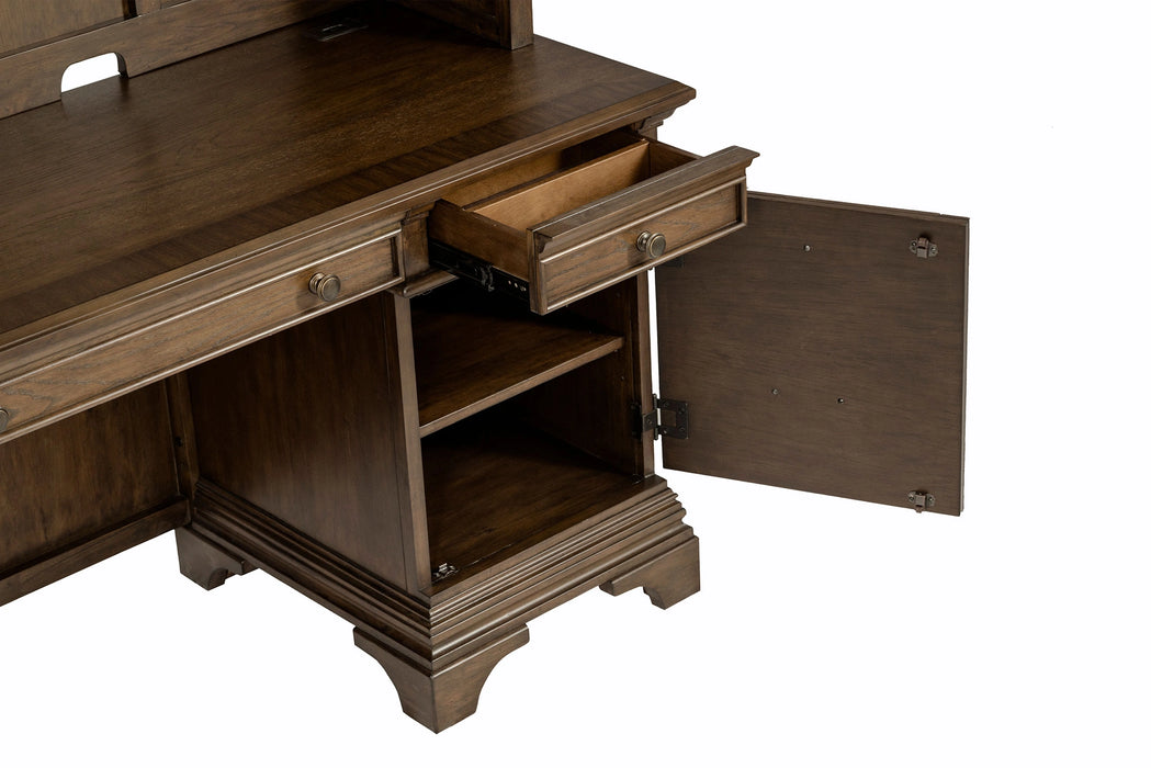 Hartshill Credenza Desk with Hutch