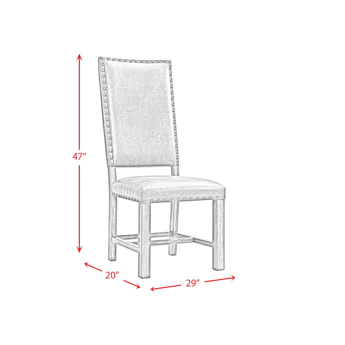 Gramercy 7PC Dining Set-Table and Six Tall Back Chairs