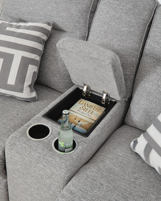 Biscoe Power Reclining Loveseat - Venta Furnishings (San Antonio,TX)