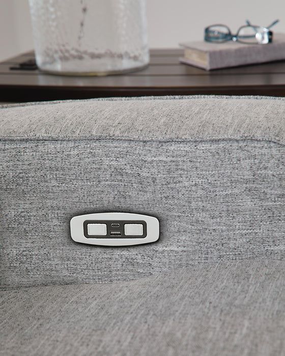 Biscoe Power Reclining Loveseat - Venta Furnishings (San Antonio,TX)