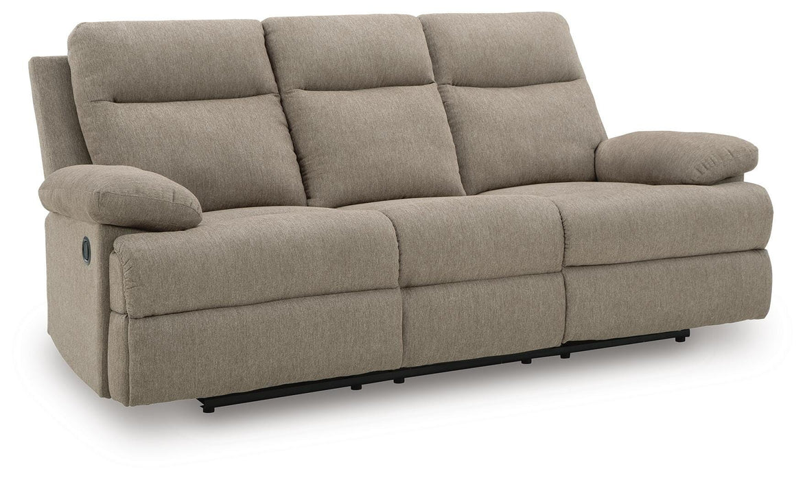Side-Swipe Reclining Sofa with Drop Down Table - Venta Furnishings (San Antonio,TX)
