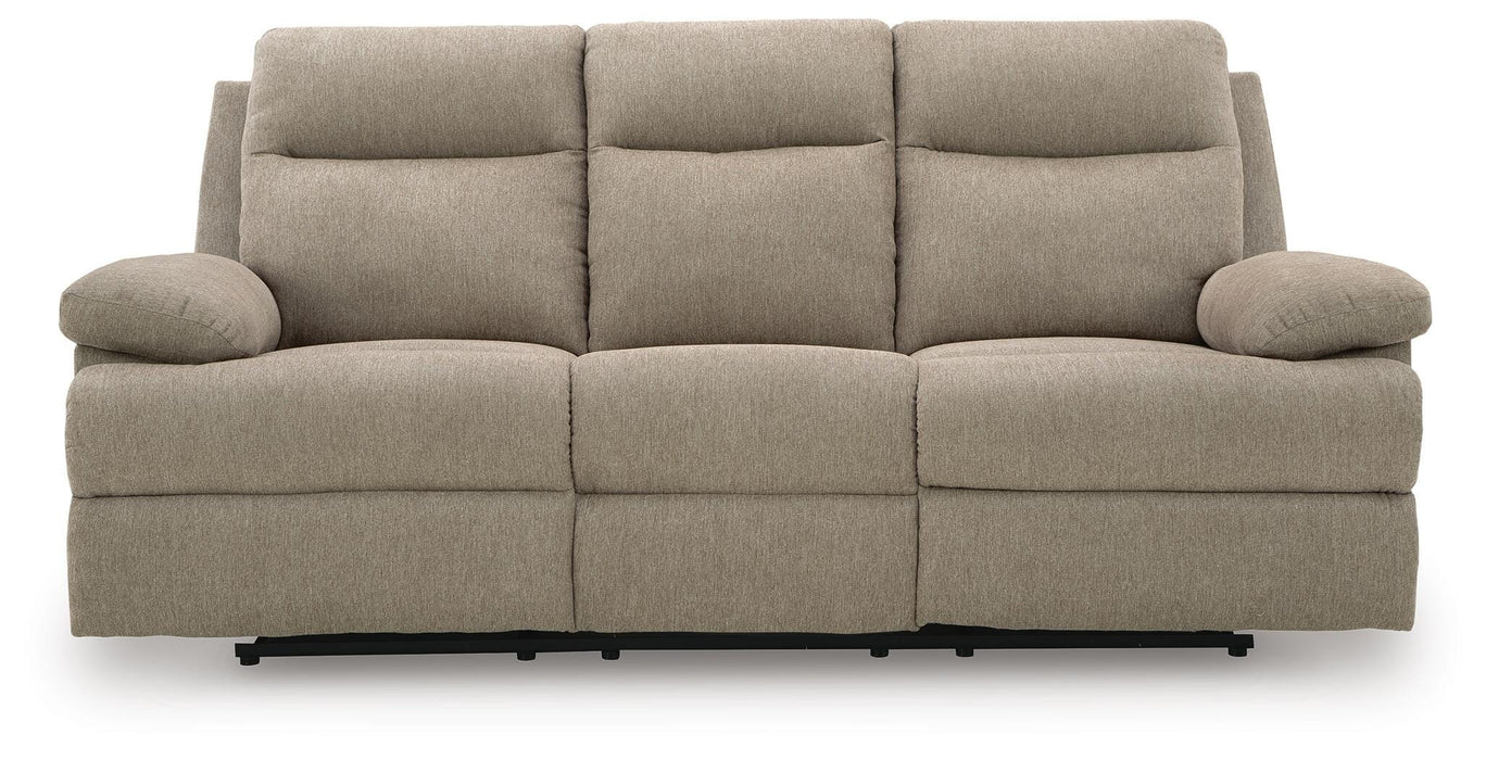 Side-Swipe Reclining Sofa with Drop Down Table - Venta Furnishings (San Antonio,TX)