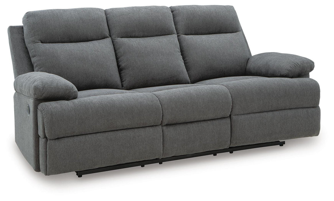 Side-Swipe Reclining Sofa with Drop Down Table - Venta Furnishings (San Antonio,TX)