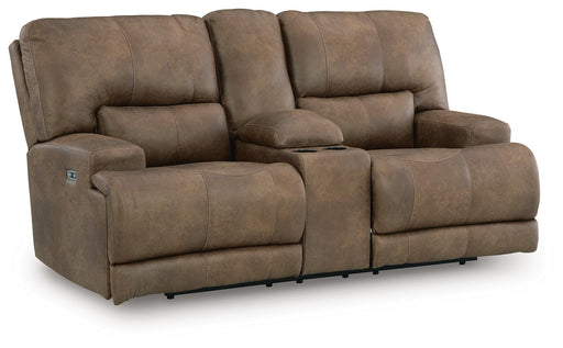 Beckley Place Power Reclining Loveseat with Console - Venta Furnishings (San Antonio,TX)