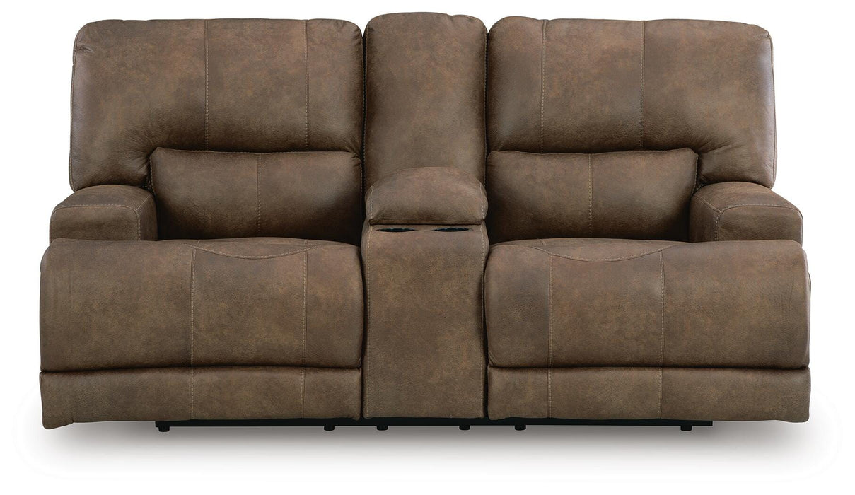 Beckley Place Power Reclining Loveseat with Console - Venta Furnishings (San Antonio,TX)