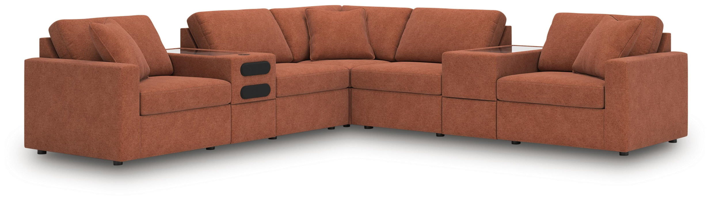 Modmax Balanced Sectional with Audio and Storage Consoles - Venta Furnishings (San Antonio,TX)