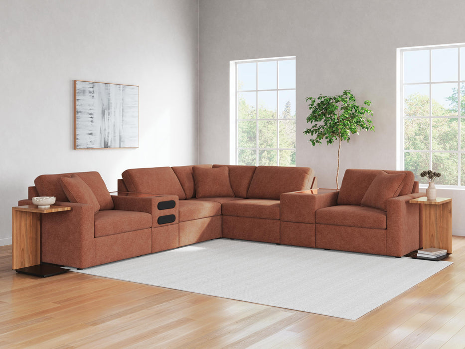 Modmax Balanced Sectional with Audio and Storage Consoles - Venta Furnishings (San Antonio,TX)