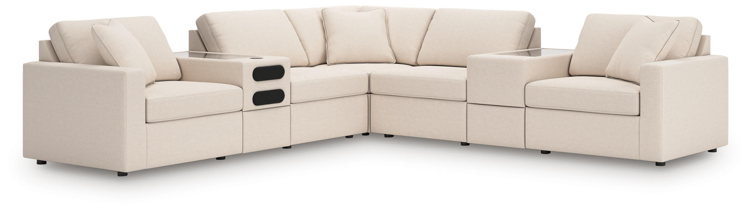 Modmax Balanced Sectional with Audio and Storage Consoles - Venta Furnishings (San Antonio,TX)
