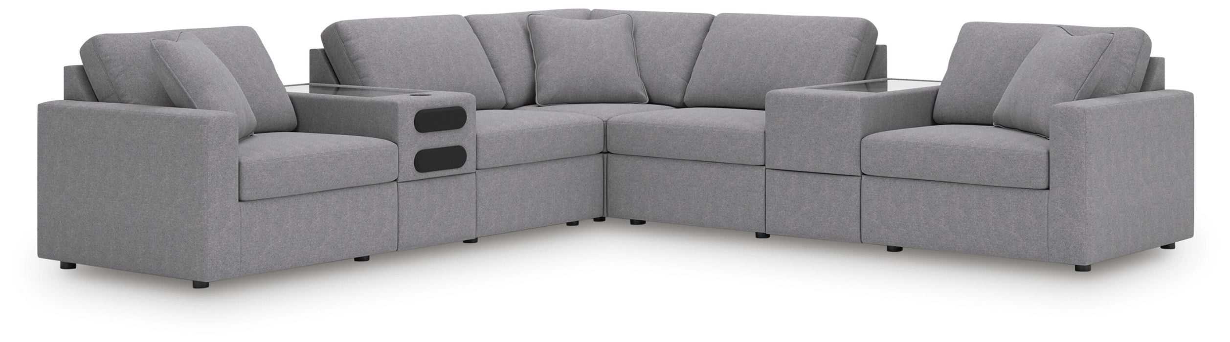 Modmax Balanced Sectional with Audio and Storage Consoles - Venta Furnishings (San Antonio,TX)