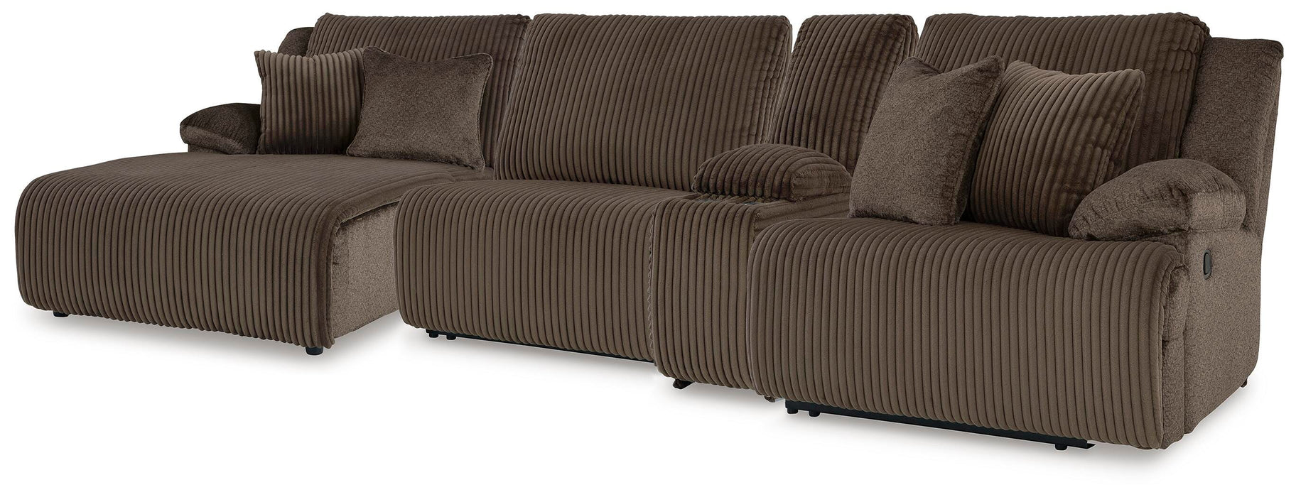Top Tier Reclining Sectional with Chaise - Venta Furnishings (San Antonio,TX)