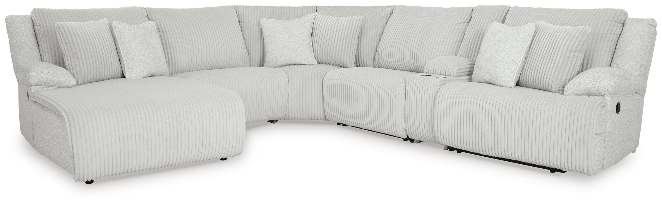 Top Tier Reclining Sectional with Chaise - Venta Furnishings (San Antonio,TX)