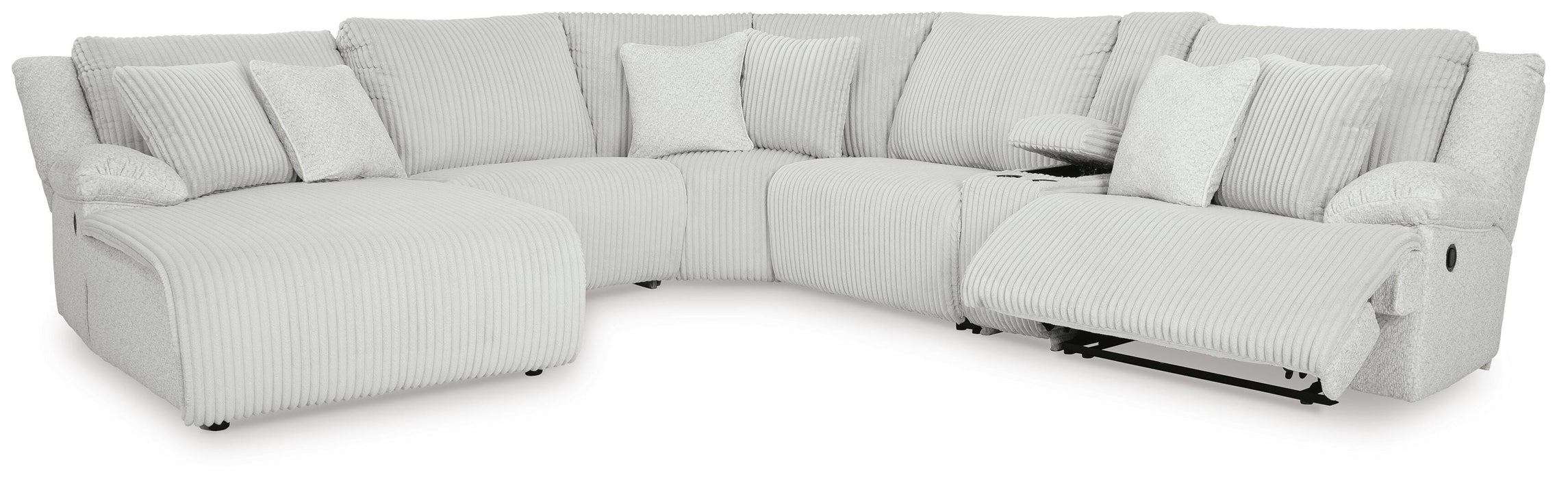 Top Tier Reclining Sectional with Chaise - Venta Furnishings (San Antonio,TX)