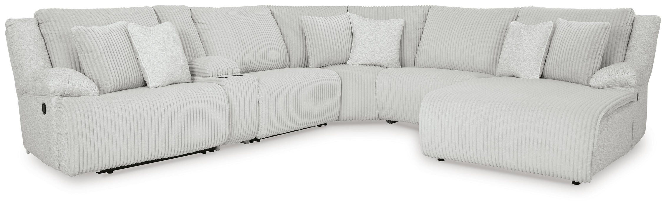 Top Tier Reclining Sectional with Chaise - Venta Furnishings (San Antonio,TX)