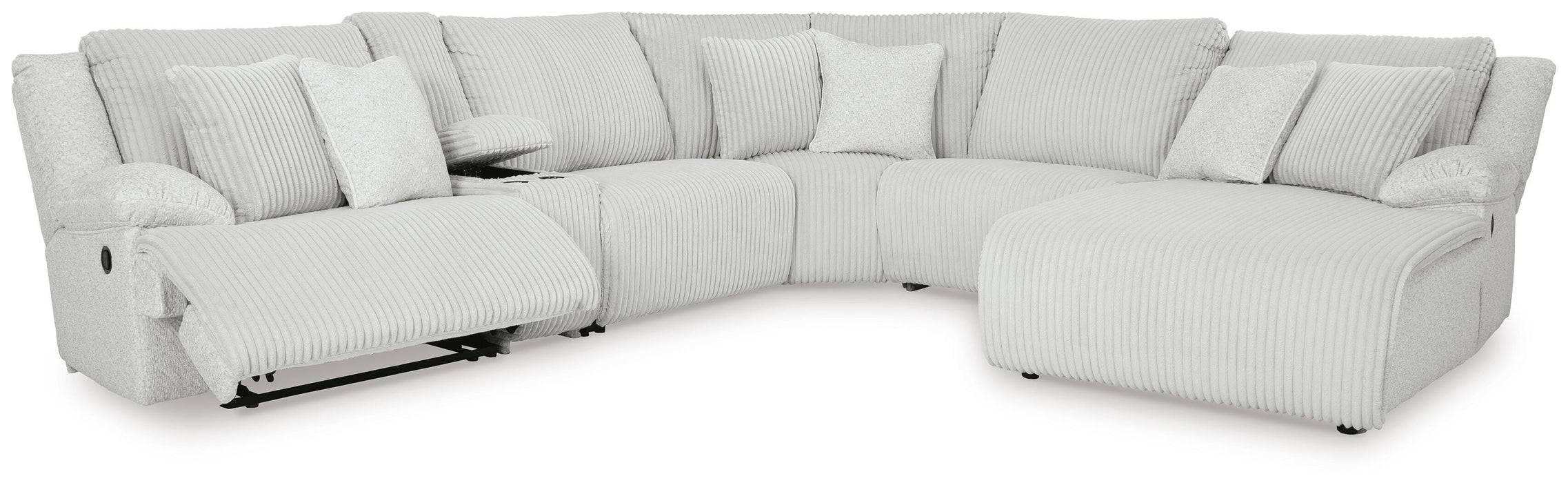 Top Tier Reclining Sectional with Chaise - Venta Furnishings (San Antonio,TX)