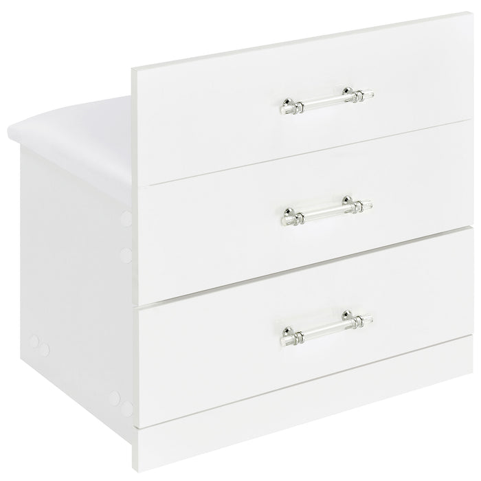 Danbury Makeup Vanity Table with LED Mirror and Stool