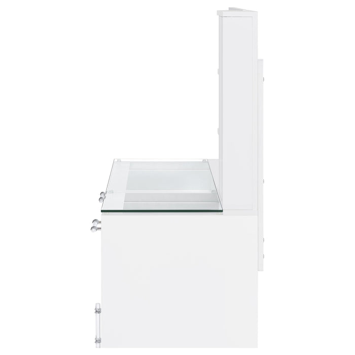 Flora Makeup Vanity Table with LED Mirror and Stool