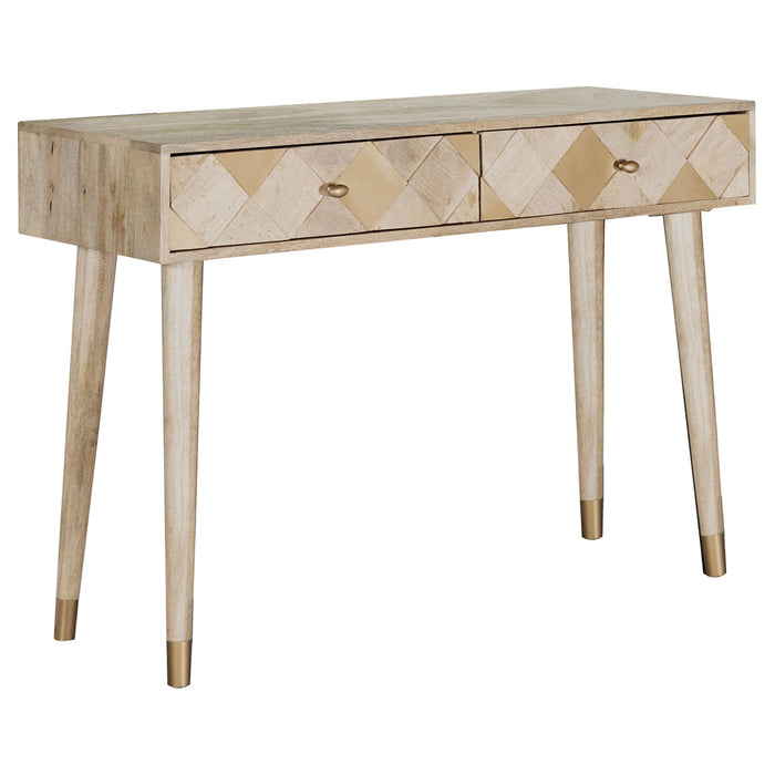 Alyssum Rectangular Storage Console Table Natural image