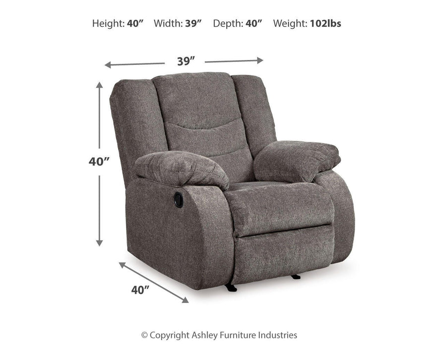 Tulen Recliner - Venta Furnishings (San Antonio,TX)