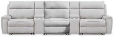 Social Pointe Reclining Sectional with Storage Consoles - Venta Furnishings (San Antonio,TX)
