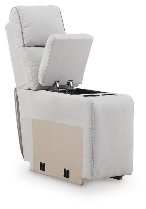 Social Pointe Reclining Sectional with Storage Consoles - Venta Furnishings (San Antonio,TX)
