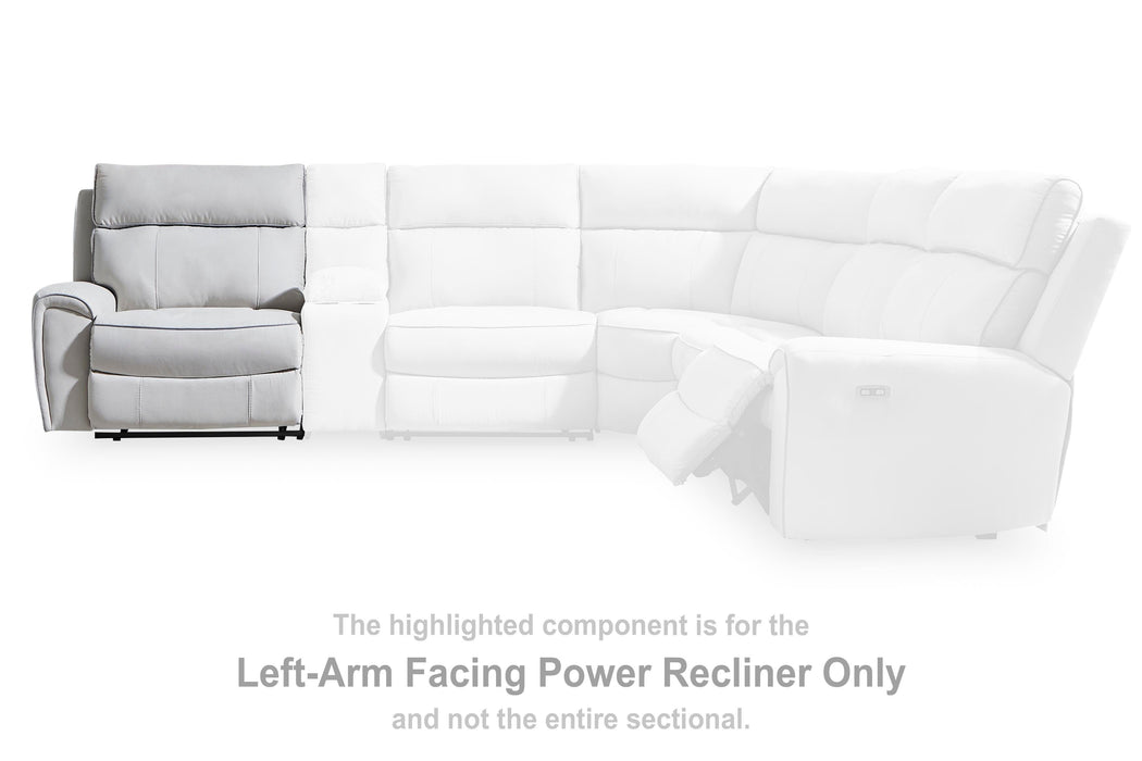 Social Pointe Reclining Sectional with Storage Consoles - Venta Furnishings (San Antonio,TX)