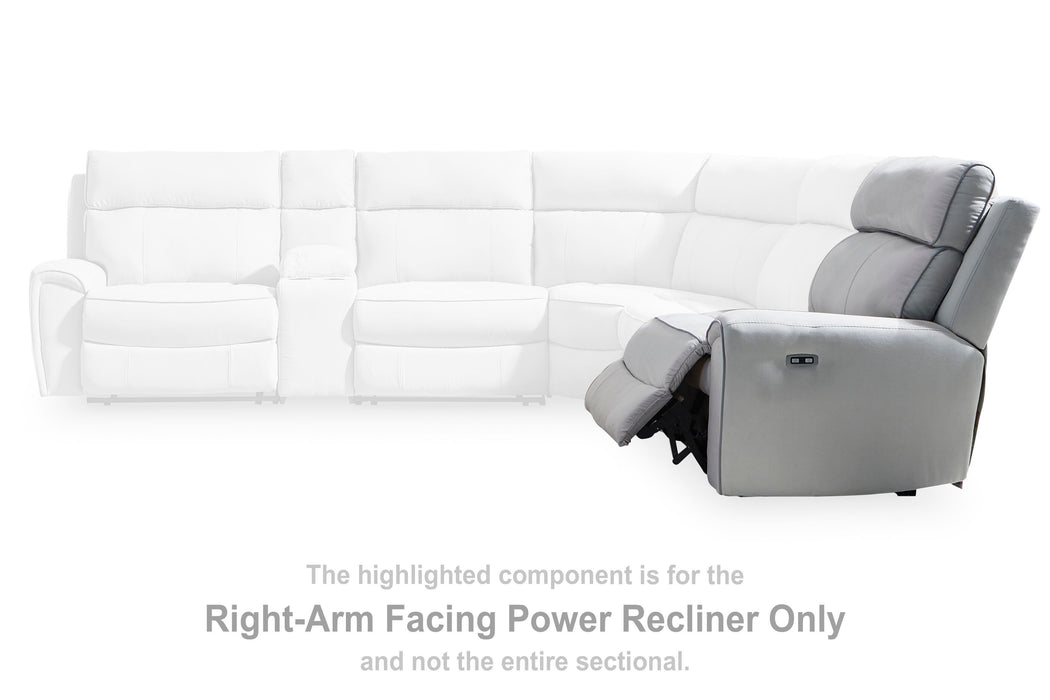 Social Pointe Reclining Sectional with Storage Consoles - Venta Furnishings (San Antonio,TX)