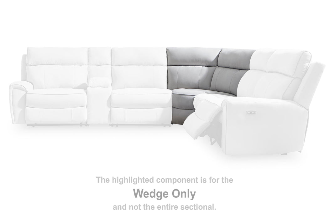 Social Pointe Reclining Sectional with Storage Consoles - Venta Furnishings (San Antonio,TX)