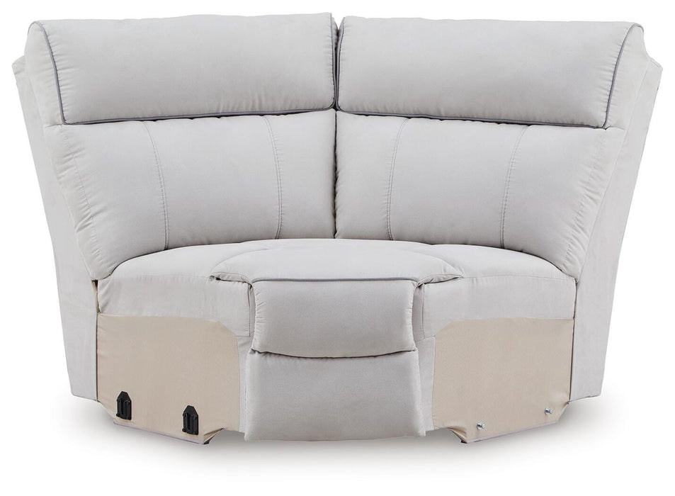 Social Pointe Reclining Sectional with Storage Consoles - Venta Furnishings (San Antonio,TX)