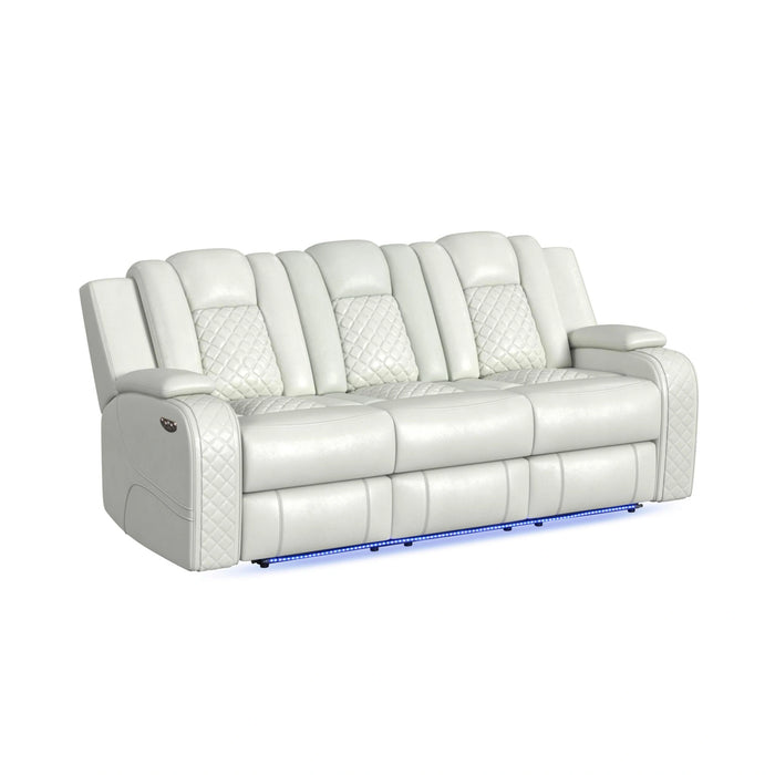 Carlo Power Motion Sofa with Power Headrest, Dropdown Table, Power Strip, LED and Reading Light