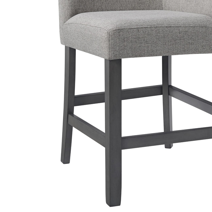 Seneca Counter Height Dining Set in Brown-Table and Four Chairs