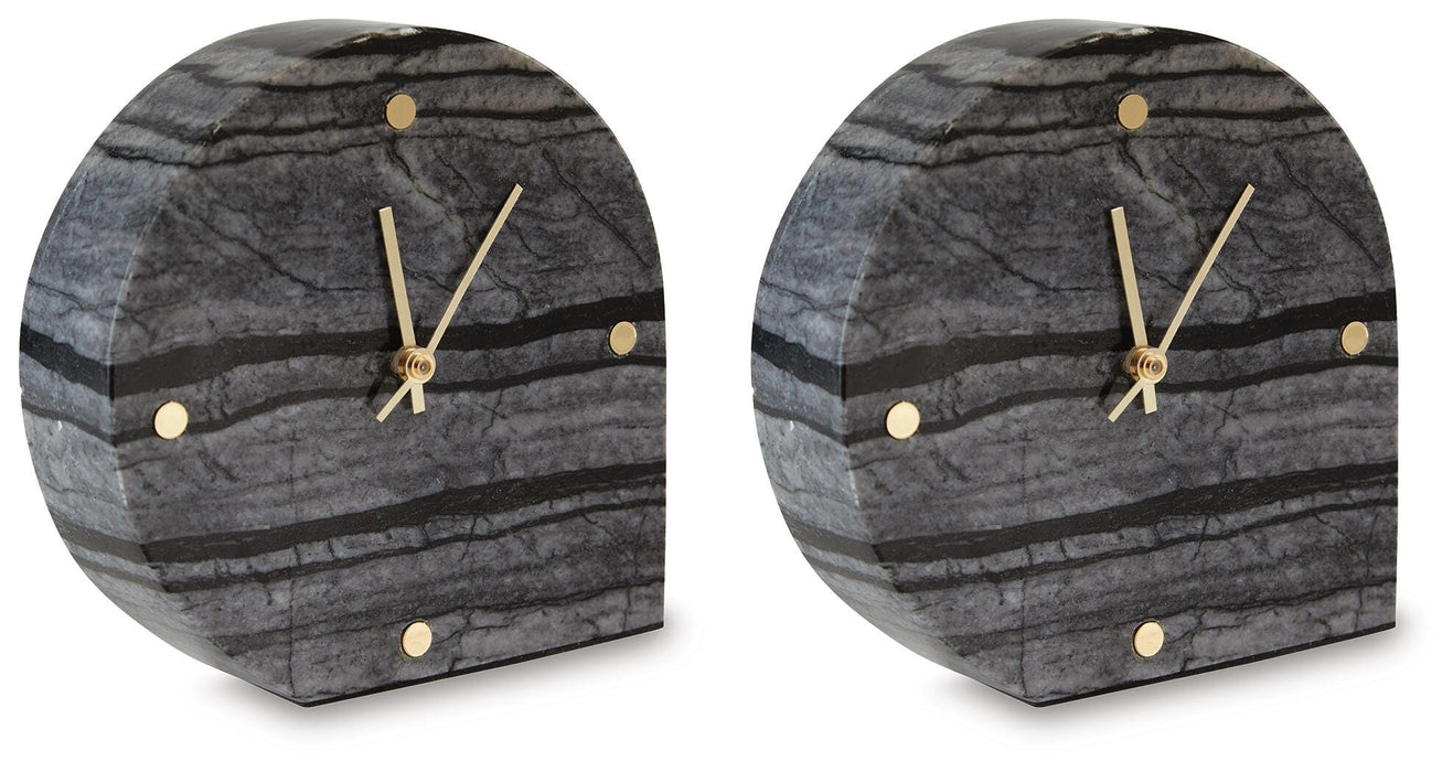 Janmour Table Clock (Set of 2) - Venta Furnishings (San Antonio,TX)
