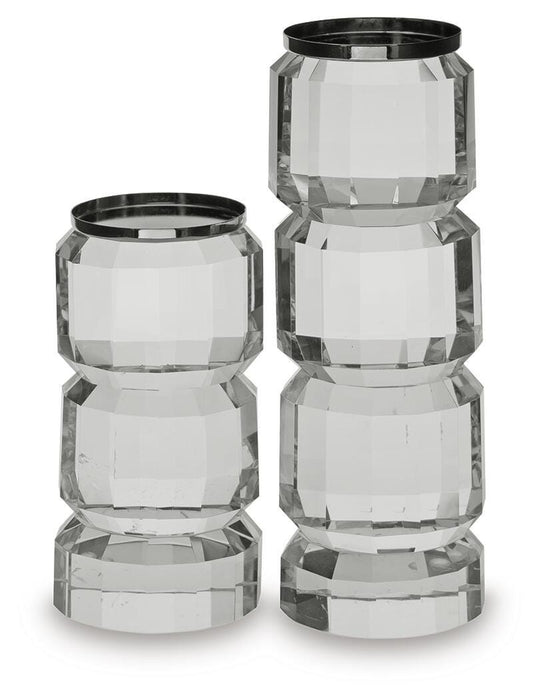Brentley Candle Holder Set (Set of 2) - Venta Furnishings (San Antonio,TX)