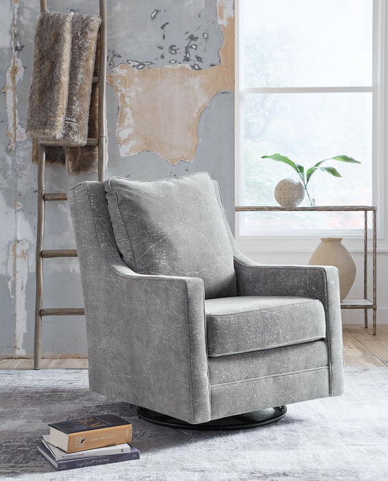 Kambria Swivel Glider Accent Chair - Venta Furnishings (San Antonio,TX)