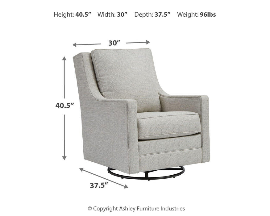 Kambria Swivel Glider Accent Chair - Venta Furnishings (San Antonio,TX)